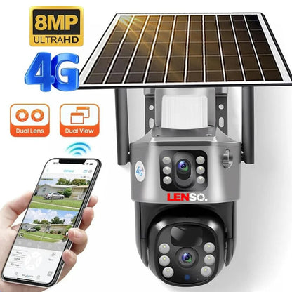 CAMERA LENSO DUBLA 4G+CARD 64GB
