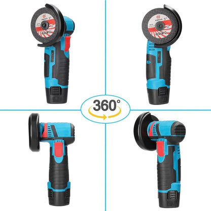 Mini Polizor Unghiular Flex Electric 36V cu 2 Acumulatori, 5 Discuri Incluse