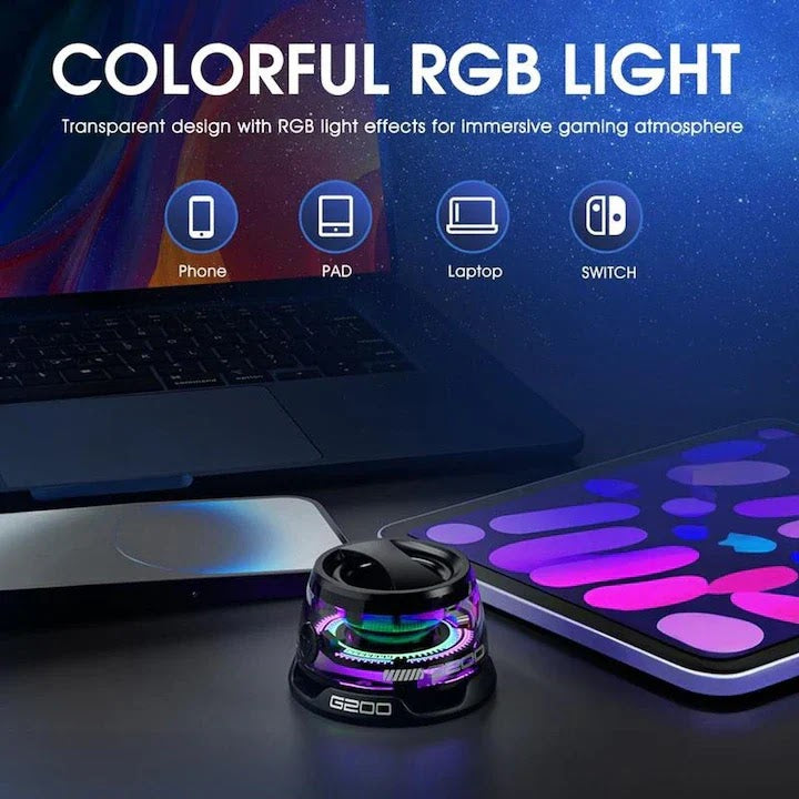 Boxa Bluetooth G200 Portabila cu MagSafe & magnetic, LED RGB, Sunet Premium