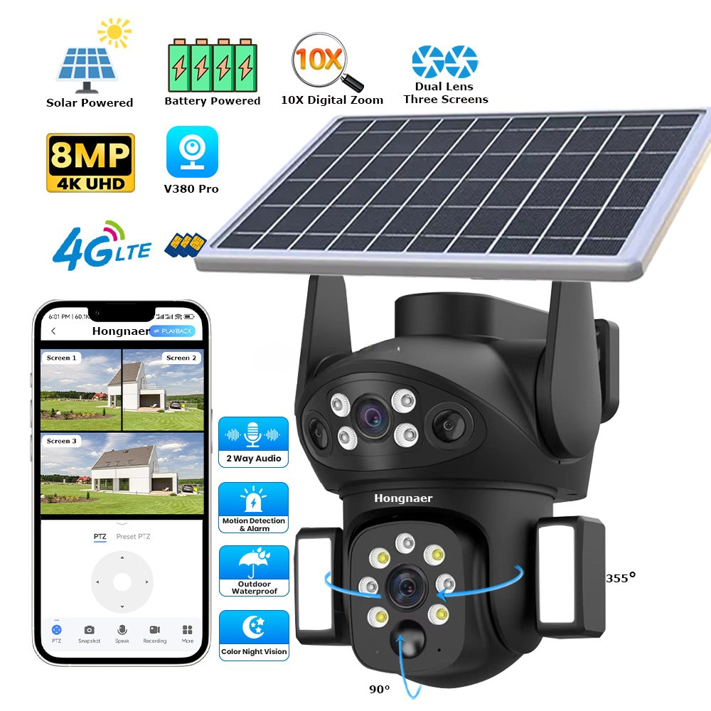 Cameră de supraveghere solară wireless 5G