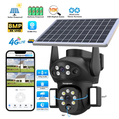 Cameră de supraveghere solară wireless 5G