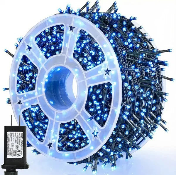 Instalatie De Craciun, Tip Rola, Pentru Interior/Exterior, Lungime 100 m, 8 Moduri De Lumini