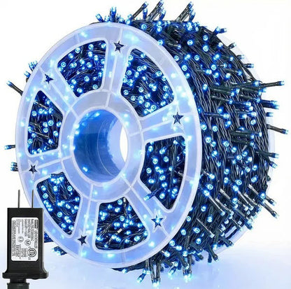 Instalatie De Craciun, Tip Rola, Pentru Interior/Exterior, Lungime 100 m, 8 Moduri De Lumini