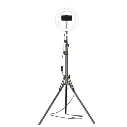 Lampa circulara Ring Light, 120 x LED SMD, 10 trepte lumina, telecomanda pe fir