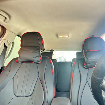 Set Complet Huse Auto Universale - Scaune Fata/Spate, Husa Volan si Pernute Tetiere Incluse