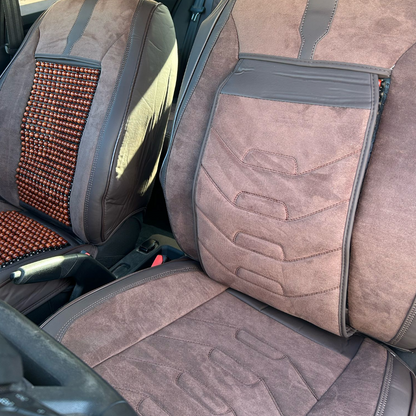 Huse Auto Universale Maro - Protectie Premium pentru Scaune Fata/Spate