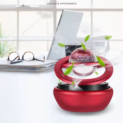 Difuzor Aromaterapie Auto cu Incarcare Solara - Design Elegant Rosu