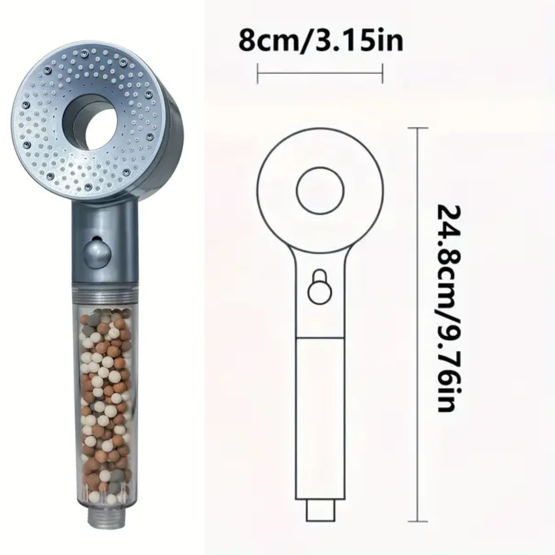 Cap de Dus cu Filtru Mineral si 5 Moduri Ajustabile - Presiune Imbunatatita si Purificare Avansata