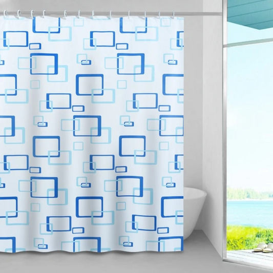 Perdea de Dus 180x180cm cu Inele - Impermeabila, Antimucegai, Instalare Rapida