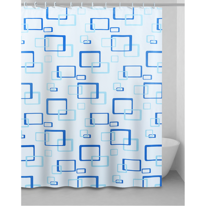 Perdea de Dus 180x180cm cu Inele - Impermeabila, Antimucegai, Instalare Rapida