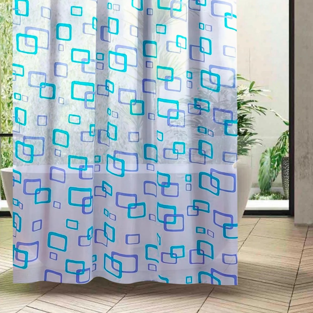 Perdea de Dus 180x180cm cu Inele - Impermeabila, Antimucegai, Instalare Rapida
