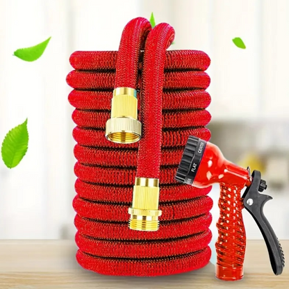 Furtun de gradina extensibil 12 m, Jeturi Multiple, aparat de stropit si Racorduri Incluse