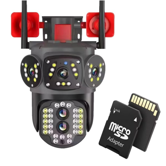 Camera Tripla cu 2 Alarme, 4g