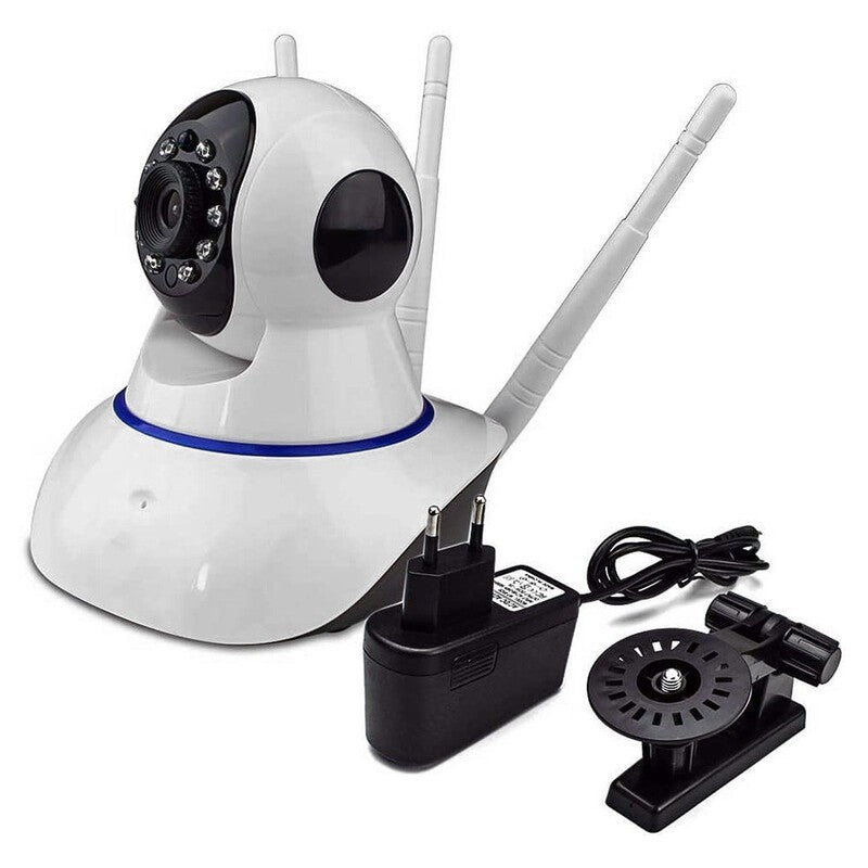 Camera Supraveghere WiFi 720P HD cu Card 32GB - Rotatie 360°, Audio Bidirectional, Viziune Nocturna