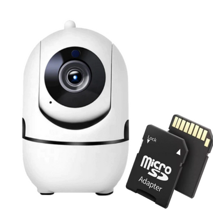 Camera Supraveghere WiFi 720P HD cu Card 32GB - Rotatie 360°, Audio Bidirectional, Viziune Nocturna