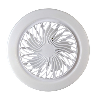 Ventilator Plafon LED cu Telecomanda 30W, fasung E27, 2in1 Iluminare + Racire, Design Modern Ultra-Silentios, 3 Trepte Viteza