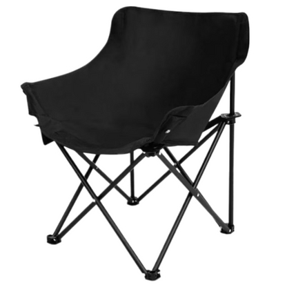 Scaun Pliabil de Camping Premium cu Spatar Inalt, Buzunar si Husa Transport - 130kg