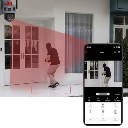 Camera Supraveghere 4G PTZ Solara 360° cu Dual Lens, Viziune Color Nocturna si Audio Bidirectional