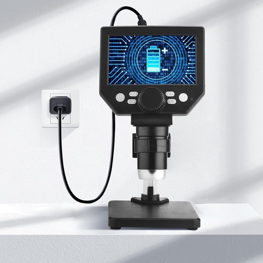 Microscop Digital Portabil LCD 4.3" - Zoom 1000X, 1080P, LED Reglabil - Perfect pentru Electronica si Educatie