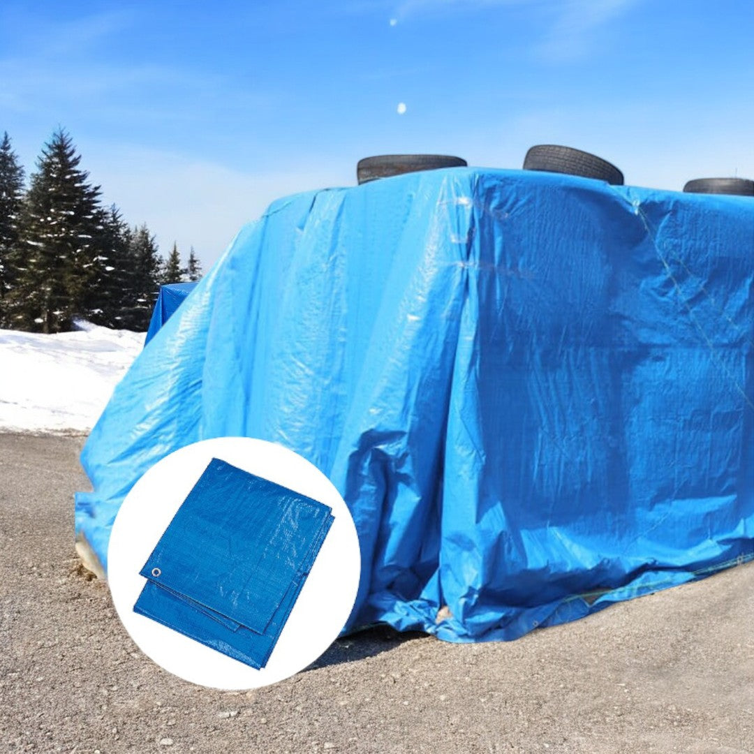 Pachet 1+1! Prelata de protectie 5/6 m, impermeabila, rezistenta la UV si grindina