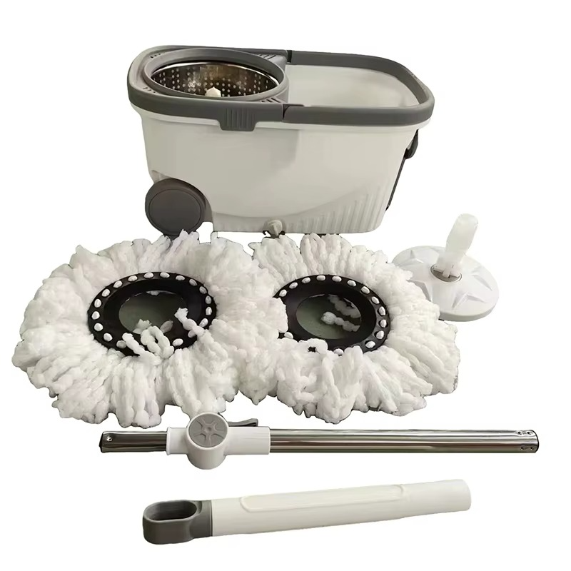 Mop Rotativ 360° cu Galeata Dubla si Stoarcere Automata - Include 2 Rezerve