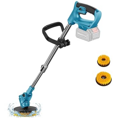 Perie Electrica Multifunctionala 48V cu Maner Telescopic, 2 Acumulatori, Incarcator si 3 perii interschimbabile