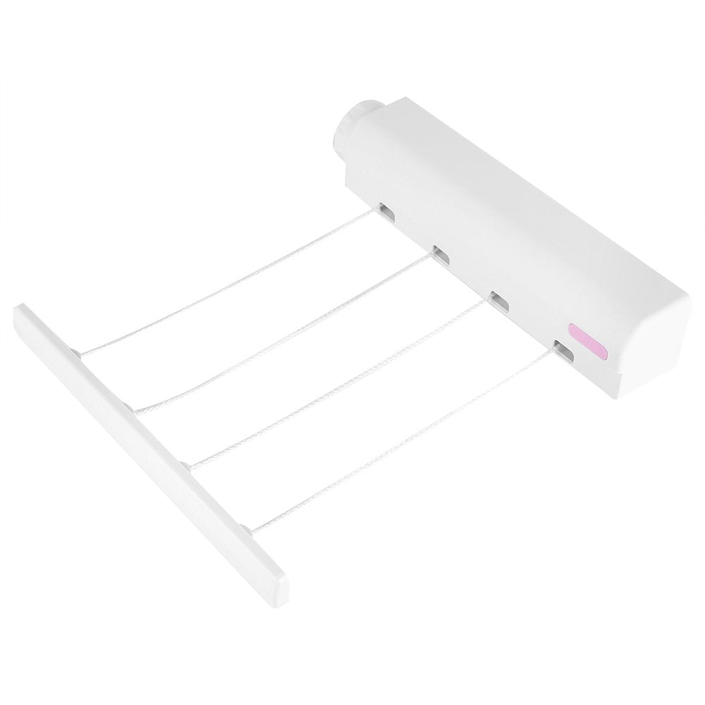 Uscator Rufe Retractabil cu 4 Sfori - Pachet 1+1 cu Sistem de Intindere Rapid