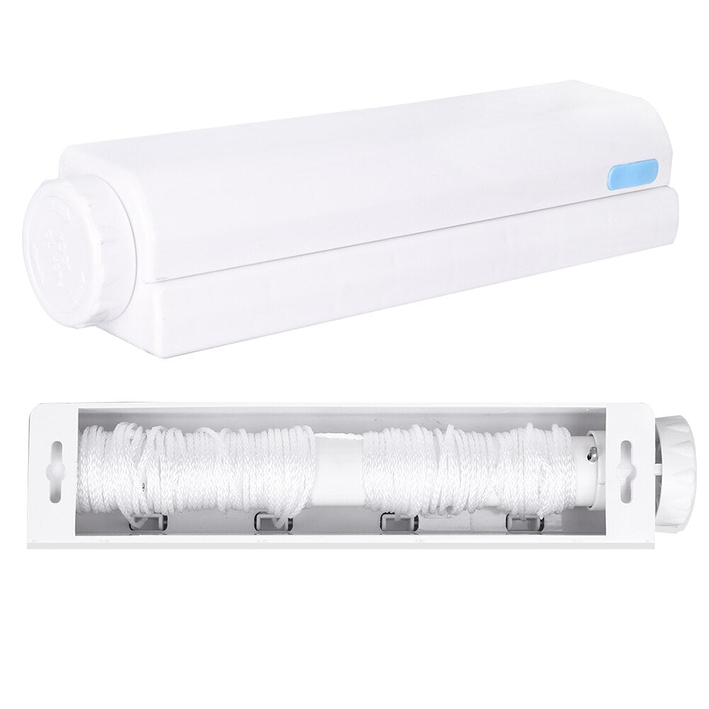 Uscator Rufe Retractabil cu 4 Sfori - Pachet 1+1 cu Sistem de Intindere Rapid