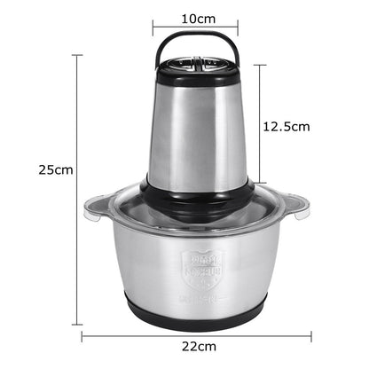 Set 1+1 Tocator Electric Universal cu 4 Lame din Inox - Maruntitor Multifunctional pentru Bucatarie