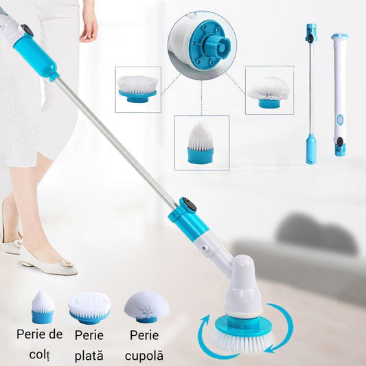Perie Electrica Profesionala pentru Curatare - Rotativa 300 RPM cu Maner Telescopic