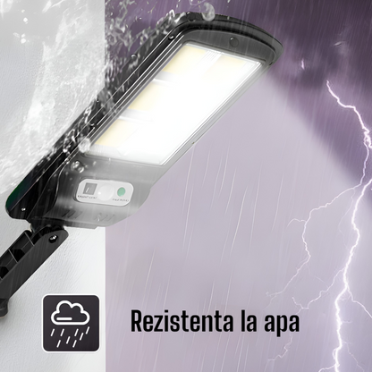 Lampa Solara LED cu Senzor de Miscare 120° - Iluminare Exterioara Automata IP65