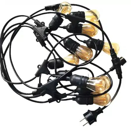 ghirlanda 5m IP65 si 10 becuri LED alb cald