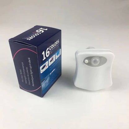 Lampa LED pentru toaleta cu senzor de miscare multicolora