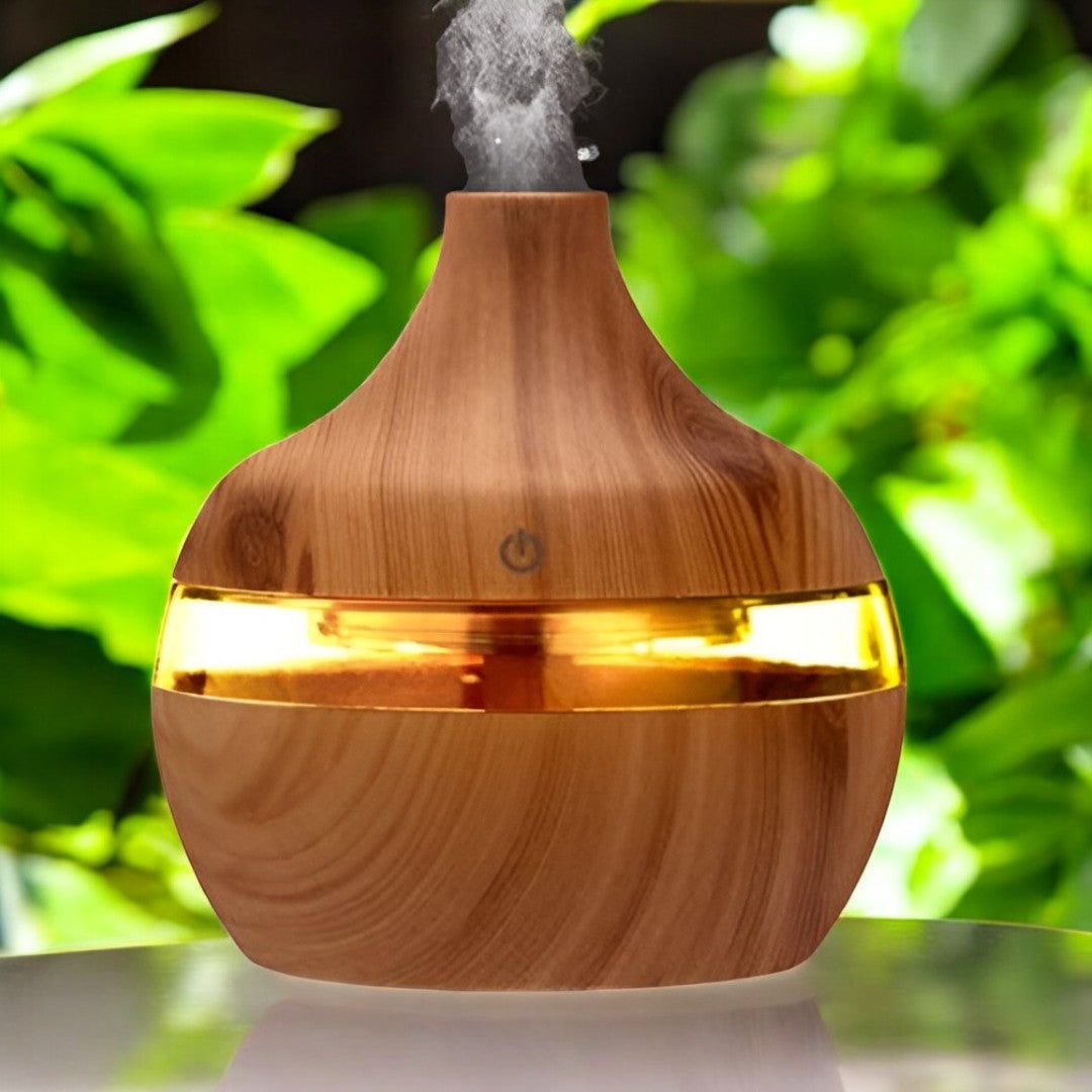 Umidificator Aromaterapie cu LED - Difuzor Uleiuri Esentiale Ultrasonic