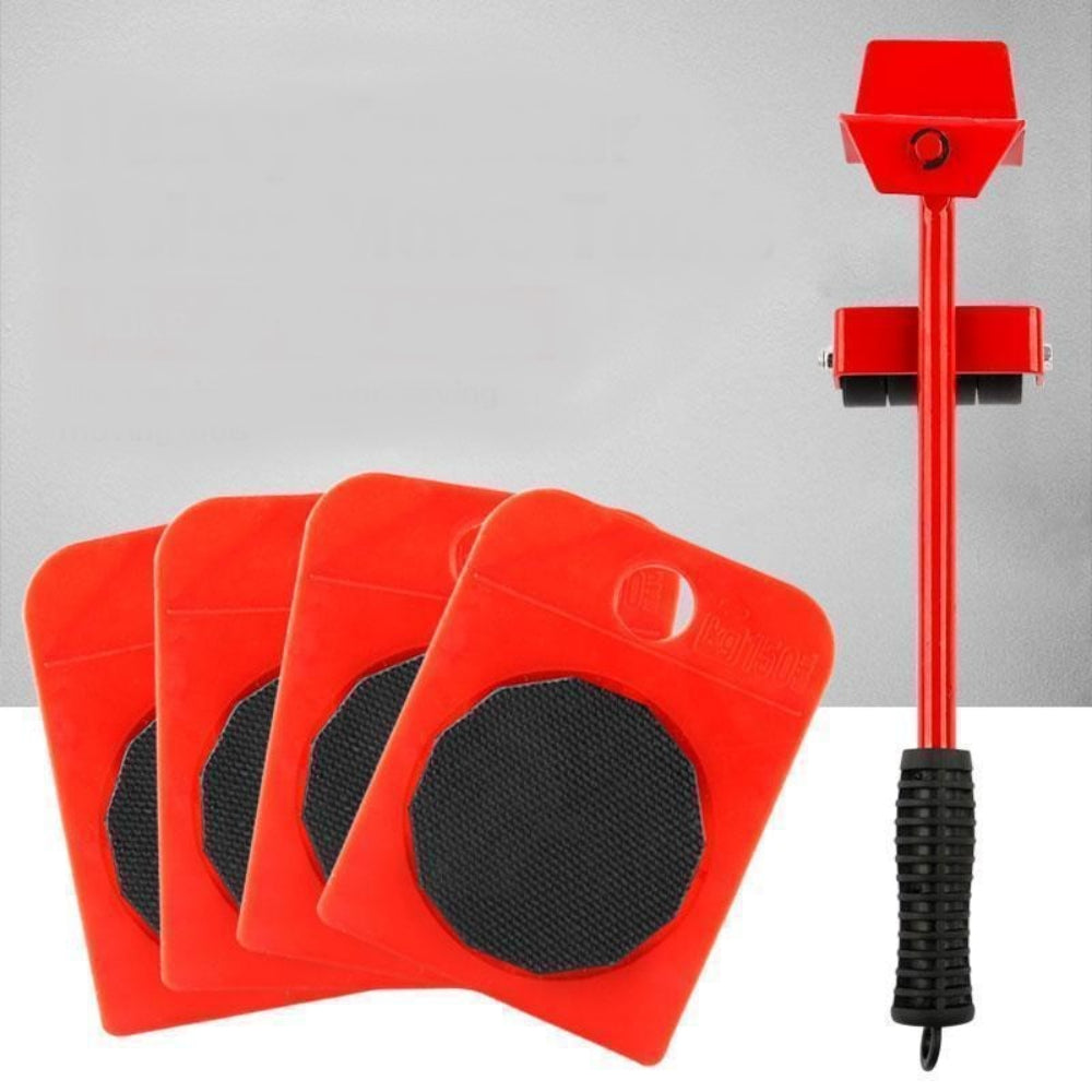 Set profesional pentru transportat si ridicat mobilier - Kit cu role si parghii pentru mutari usoare