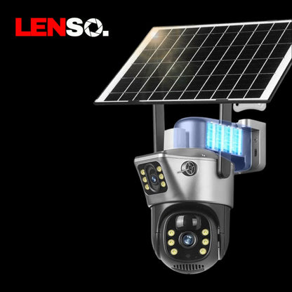 Camera Solara Supraveghere LENSO 4G Dubla + CARD CADOU
