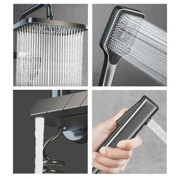 Pachet Promo Lux Bucătărie + Baie – Chiuvetă Premium Inox & Set Duș Smart cu LED