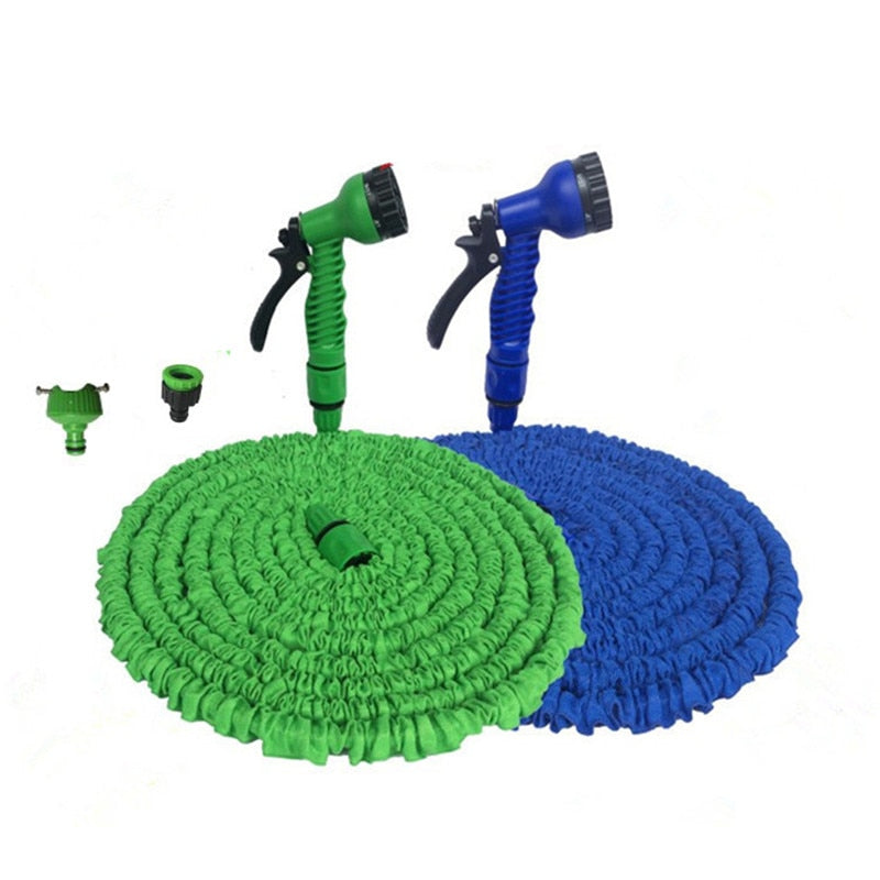 Set 1+1 Furtun extensibil de gradina 45 m + Aparat de stropit, Ultra usoare si Flexibile