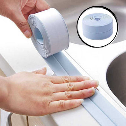 Set 2 Benzi Adezive de Etansare Impermeabile 4cm - Albastru, Autoadezive pentru Bucatarie si Baie