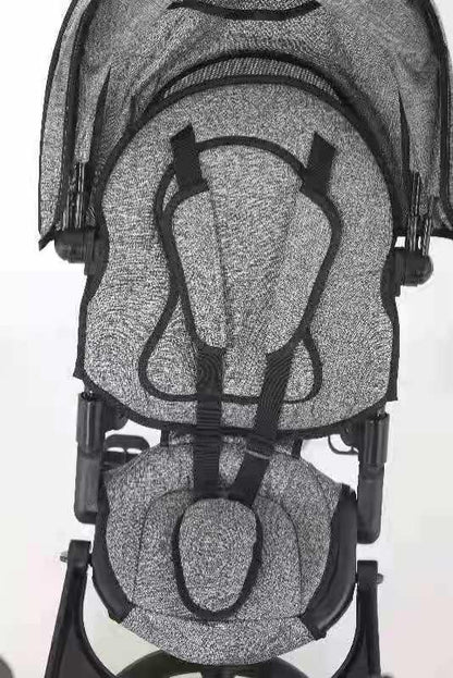 Tricicleta 4 in 1 rotativa cu pozitie de somn Little Bird Grii