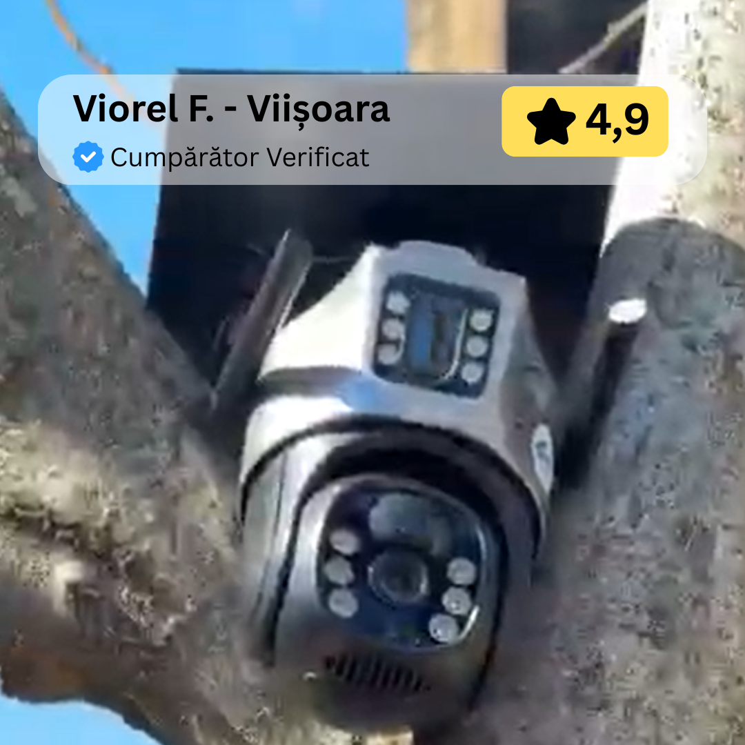 Camera Dubla Supraveghere LENSO 4G + CARD 64GB