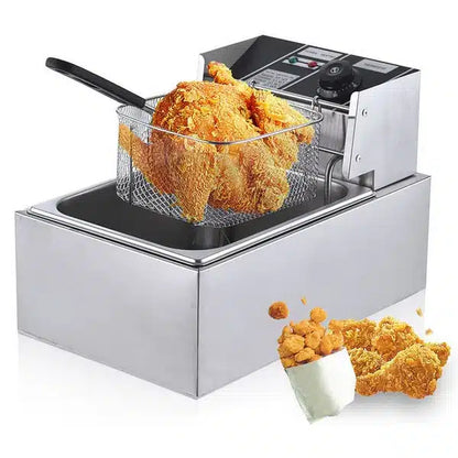 Friteuza Electrica din Inox Putere 2500W Uz Profesional sau Personal