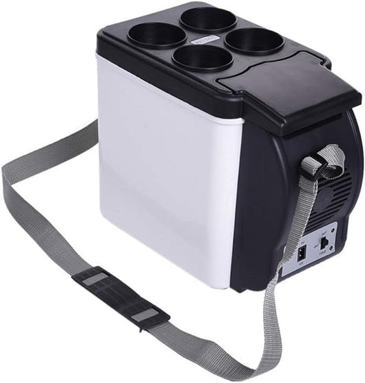 Frigider auto, 6L 12V Mini Frigider electric Încălzitor Frigider portabil Frigider pentru călătorii, camping, picnic