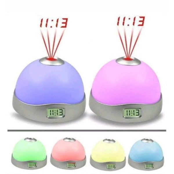 Lampa LED RGB Multifunctionala cu Incarcare Wireless, Bluetooth, Ceas si Alarma - 15W