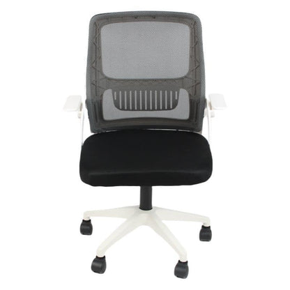 Scaun de birou ergonomic JRH, Mesh, alb negrea