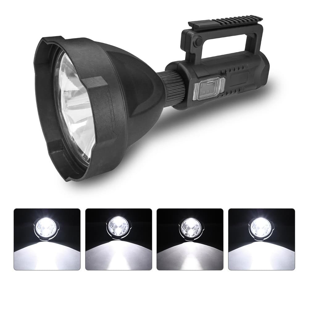 lanterna led, reincarcabila, functie powerbank, 4 moduri iluminare, trepied inclus