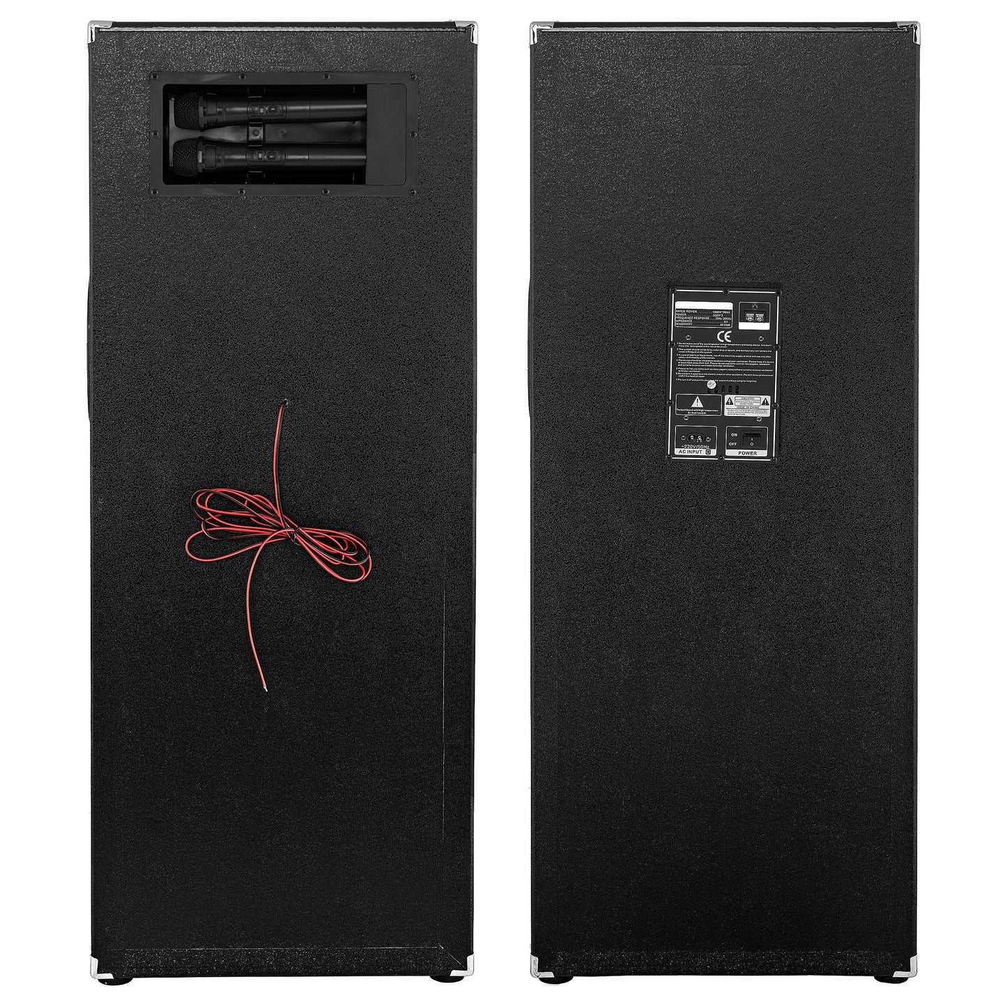 Set Boxe Active Profesionale ,JRH , Putere 2000 W , 5 Band Graphic Equalizer, Microfoane Wireless, Conectivitate Bluetooth