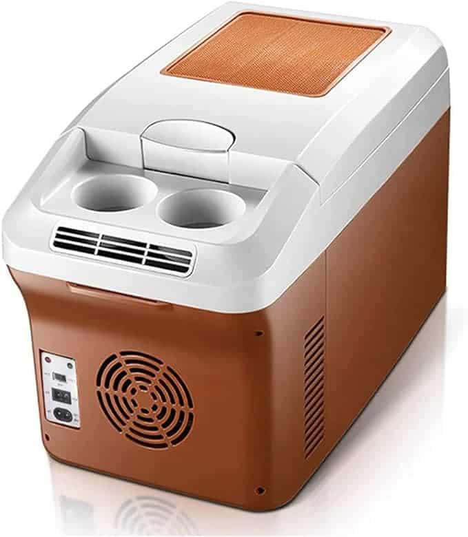 Frigider auto 15 liter, congelator silențios de camping, cutie frigorifică pentru frigider auto 12 V, răcitor și încălzitor, pentru îngrijirea pielii, băuturi, acasă și călătorii
