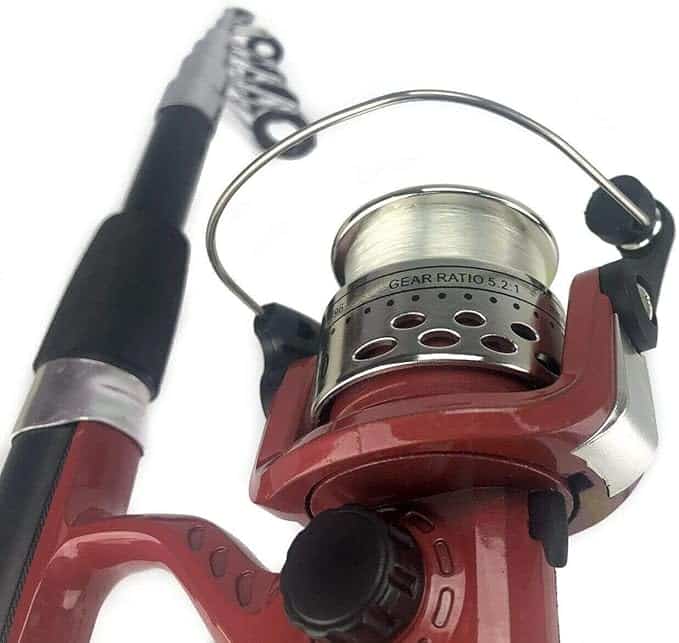 kit Lanseta de 33 bucati telescopica Spinning Mulinete Cârlige Naluci Bobbers TELESCOPING ROD