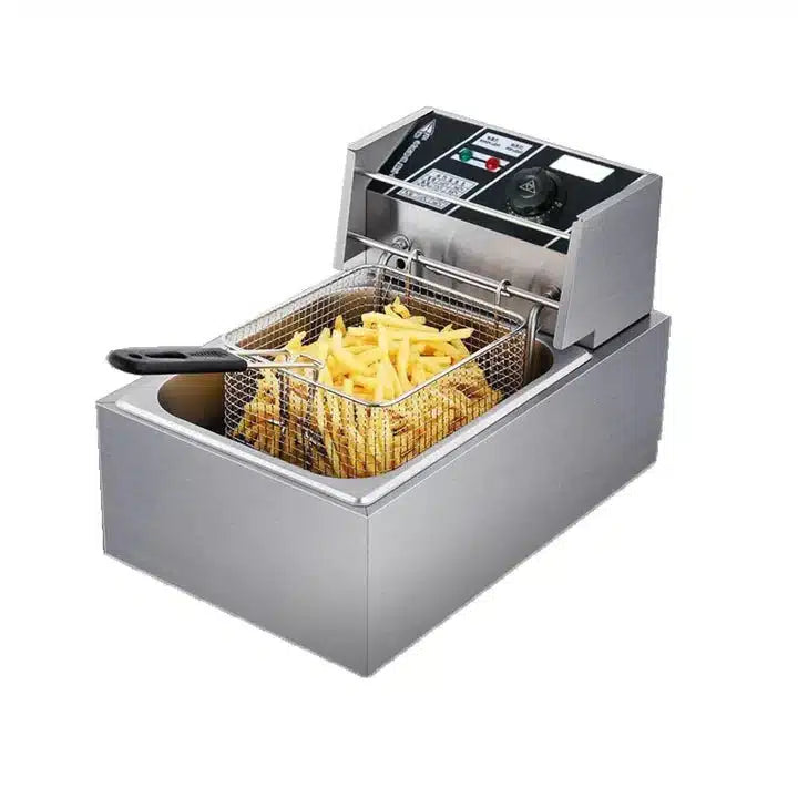 Friteuza Electrica din Inox Putere 2500W Uz Profesional sau Personal